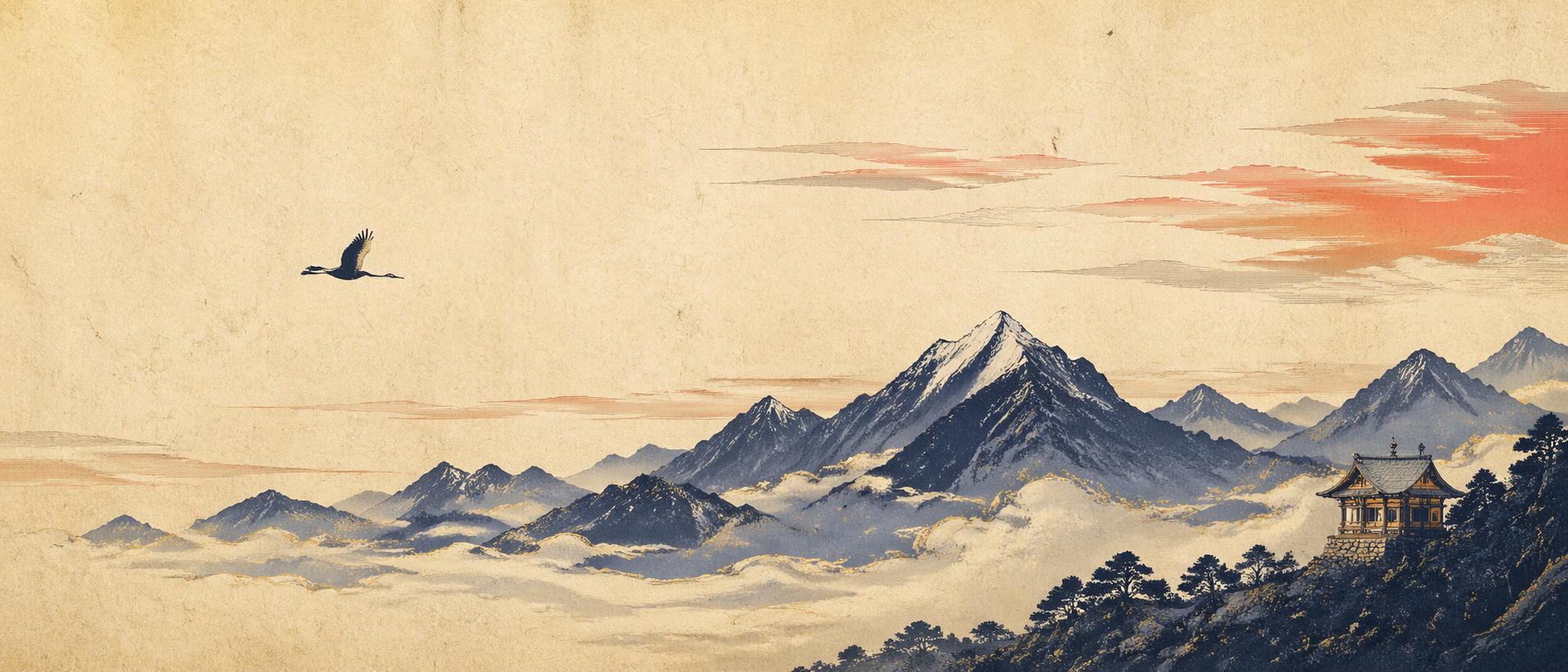 Himalayan horizon at dawn